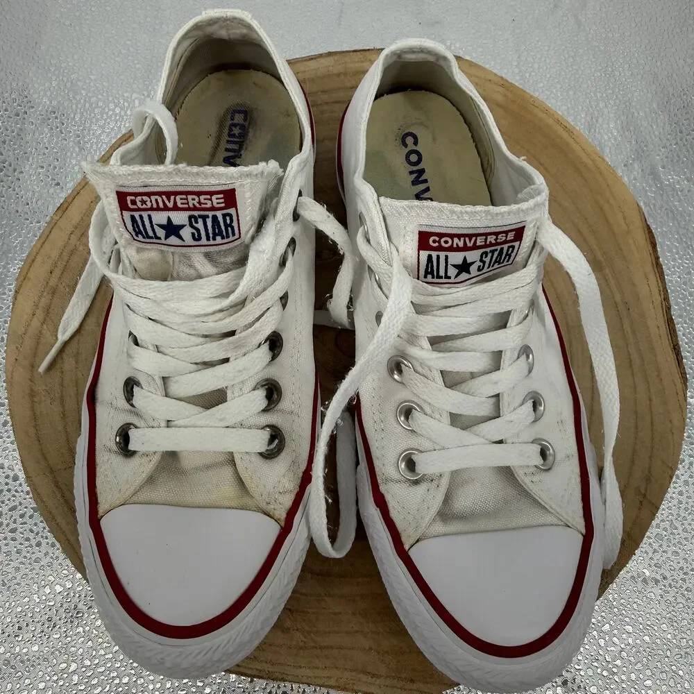 White Converse Chuck Taylors M7652 Women SZ 6.5 Men SZ 4.5